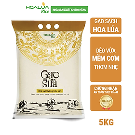 Gạo Sữa Thượng Hạng - Túi 5kg - Dẻo vừa, mềm cơm, thơm nhẹ