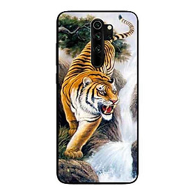 Ốp Lưng in cho Xiaomi Redmi Note 8 Pro Mẫu Nền Hổ Mẫu 2 - Hàng Chính Hãng