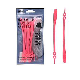 Dây Giày Cao Su Đàn Hồi Thắt BuộcThông Minh Sneaker V-Laces 14 Sợi 2 Nút Chỉnh Size Nam Nữ