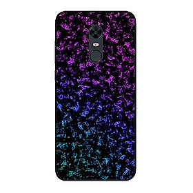 Ốp Lưng in cho Xiaomi Redmi 5 Plus Mẫu Nền Đá Hoa 6 - Hàng Chính Hãng