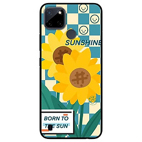 Ốp lưng dành cho Realme C21Y - Realme C25Y mẫu Hướng Dương Nền Sọc