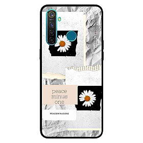 Ốp Lưng in cho Realme 5 Pro Mẫu Hoa Cúc Nền Giấy 2 - Hàng Chính Hãng