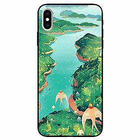 Ốp lưng dành cho Iphone Xs Max mẫu Đàn Én Kiếm Tổ