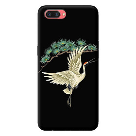 Ốp in cho Oppo Realme C1 Hạc Trắng Nền Đen - Hàng chính hãng