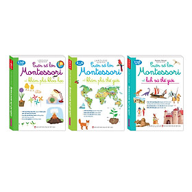 Sách - Cuốn Sổ Lớn Montessori - Combo 3 Cuốn - Bìa Mềm - Minh Thắng