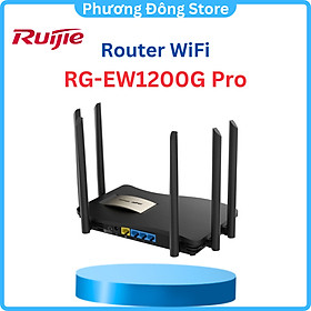 Router Wifi cho gia đình Ruijie Reyee RG-EW1200G Pro, Hàng Chính Hãng.