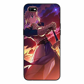 Ốp lưng in cho Oppo A1K Cô Gái và Kiếm