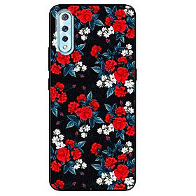 Ốp lưng in cho Vivo S1 Mẫu Hồng Đỏ Nền Đen