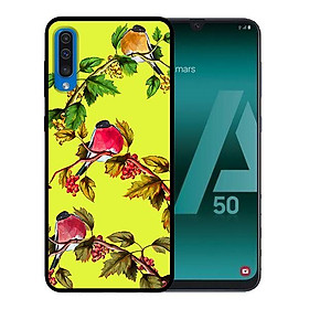 Ốp lưng cho Samsung A50  3 Chú Chim Đậu Cành Lựu - Hàng chính hãng