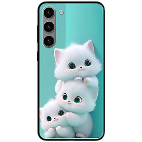 Ốp lưng cho Samsung S21 FE - S23 - S23 Plus - S24 - S24 Ultra - Ba Chú Mèo Trắng - Hàng Chính Hãng