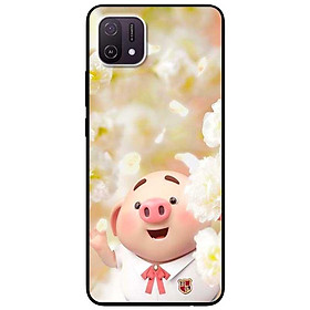 Ốp lưng dành cho Oppo A16K - Oppo A36 / A76 - Oppo Reno 7z 5G mẫu Heo Áo Trắng Nơ Đỏ