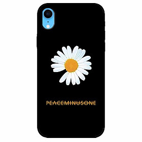 Ốp lưng in cho Iphone Xr Mẫu Cúc To Nền Đen