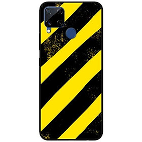 Ốp lưng dành cho Realme C15 mẫu Sọc Vàng Đen