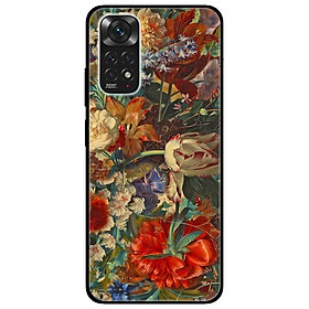 Ốp lưng dành cho Xiaomi Redmi Note 11 4G mẫu Hoa Sắc Màu Đỏ