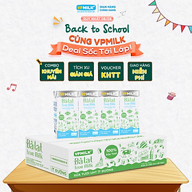 Sữa tươi UHT Đà Lạt True Milk VPMilk ÍT ĐƯỜNG thể tích 180ml (Thùng 48 hộp)