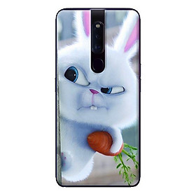 Ốp in cho Oppo F11 Pro Thỏ Trắng Nhăn Mặt - Hàng chính hãng