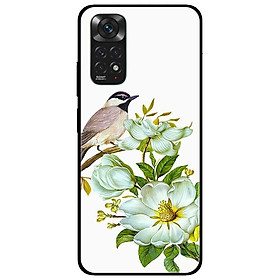 Ốp lưng dành cho Xiaomi Redmi Note 11 4G mẫu Chim Đậu Cành Hoa