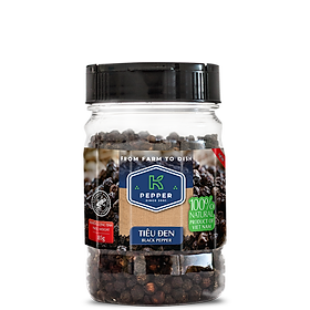 Tiêu Đen Hạt K Pepper (85g / Hũ)