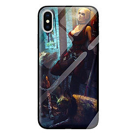 Ốp lưng kính cường lực cho iPhone XS Girl 202 - Hàng chính hãng