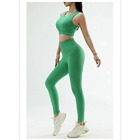 Đồ Tập Yoga Gym Nữ Dệt Kim Có Đệm Chống Sốc Ngực