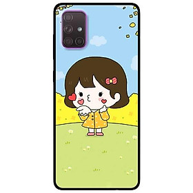 Ốp lưng dành cho Samsung A51 - A71 - M51 mẫu Cô Bé Áo Vàng
