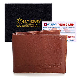 Bóp nam Huy Hoàng sang trọng màu da, đen, nâu HT2104-05-06
