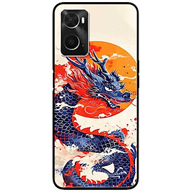 Ốp lưng cho Realme 9i - Realme 10 - C11 2021 - C65 4G - C67 - C20 - Poco X6 5G - Rồng Xanh Trăng Vàng - Hàng Chính Hãng