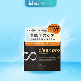 Sáp Tẩy Trang Nóng Loại Bỏ Mụn Đầu Đen Softymo Kose Nhật Bản Cica Black 90g
