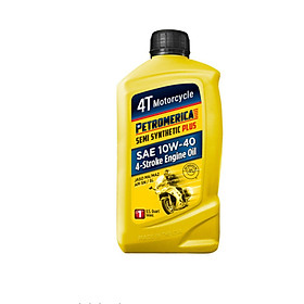 Dầu nhớt xe máy số trên 125cc Petromerica 4T Bán Tổng Hợp PLUS 10W-40
