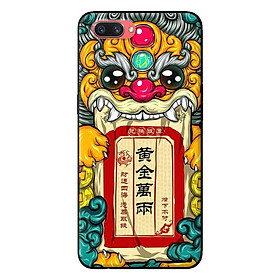 Ốp in cho Oppo Realme C1 Lân Vàng - Hàng chính hãng
