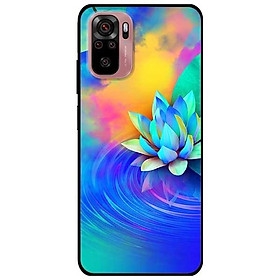 Ốp lưng dành cho Xiaomi Xiaomi Redmi Note 10 - Redmi Note 10 Pro - mẫu Sen Xanh Vàng