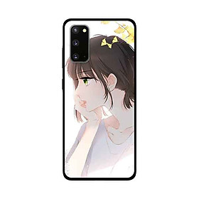 Ốp Lưng Dành Cho Samsung Galaxy S20 mẫu Cô Gái Mắt Xanh - Hàng Chính Hãng