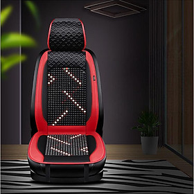 Lót Ghế Ô Tô Hạt Gỗ Libaiwang Bọc Ghế Ô Tô Chống Nóng - Áo Ghế Ô Tô Lót Liền Massage Lưng Chất Liệu Da Cao Cấp khaihuyau