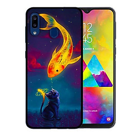 Ốp lưng cho Samsung Galaxy A30  Mèo Và Cá - Hàng chính hãng