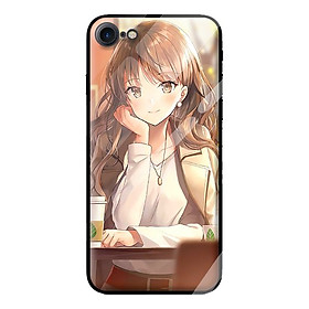 Ốp lưng kính cường lực cho iPhone 7 GIRL 124 - Hàng chính hãng