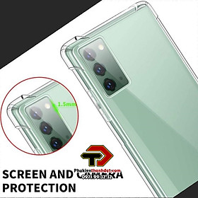 Ốp lưng dẻo trong chống sốc dành cho SamSung Galaxy Note 20 -  Hàng nhập khẩu