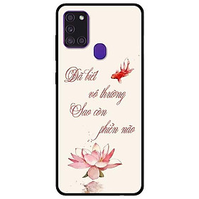 Ốp lưng dành cho Samsung Galaxy A12 - A21s - A31 - mẫu Sen Hồng Và Cá