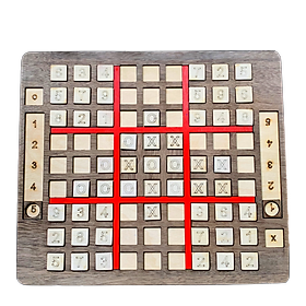 Sudoku 9x9 BENRIKIDS Có Hướng Dẫn 100 Bài Đố Đồ Chơi Gỗ Board Game Kết Hợp Cờ Caro Trò Chơi Trí Tuệ Cho Bé Thỏa Sức Vui Chơi