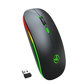 Chuột chế độ kép HXSJ T18 không dây 2.4G với DPI có thể điều chỉnh cho máy tính xách tay