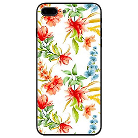 Ốp lưng in cho Iphone 7 Plus/ 8 Plus Mẫu Cành Hoa Lan Đỏ