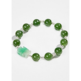 Vòng Ngọc Bích Phối Thánh Giá Cẩm Thạch Ngọc Quý Gemstones