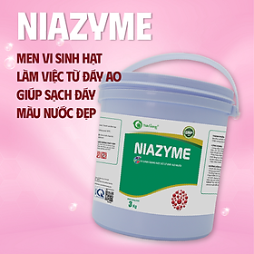 MEN VI SINH HẠT LÀM VIỆC TỪ ĐÁY GIÚP SẠCH ĐÁY, ĐẸP MÀU NƯỚC,NGĂN NGỪA HÌNH THÀNH TẢO XANH NIAZYME Xô 3kg