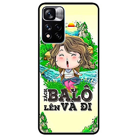 Ốp lưng dành cho Xiaomi Redmi Note 11 Pro 5G ( Bản Nội Địa ) mẫu Xách Balo Lên Nữ