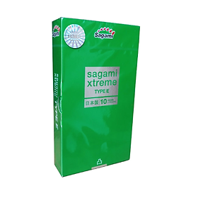 Bao Cao Su Gai Mềm Sagami Xtreme Green - 10s - Nhập Khẩu Nhật Bản   