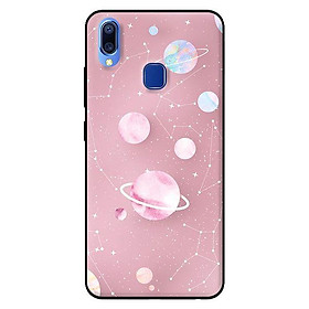 Ốp in cho Vivo Y95 Họa Tiết Nền Hồng - Hàng chính hãng