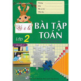 Sách - Combo Vở Ô Li Bài Tập Toán Lớp 2 Quyển 1+Quyển 2 (Biên Soạn Theo Chương Trình Mới) - HA