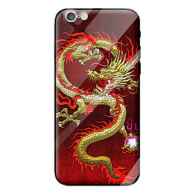 Ốp kính cường lực cho iPhone 6s Plus nền rồng 1 - Hàng chính hãng
