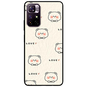 Ốp lưng dành cho Xiaomi Redmi Note 11 4G - Redmi Note 11 5G / Redmi Note 11T 5G / Redmi Note 11S 5G  - Hoạ Tiết Gấu Lo Ve