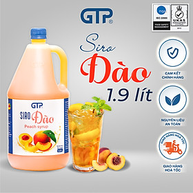Siro Đào GTP - Chuyên dùng pha chế: Trà sữa, Trà trái cây, Cocktail, Mocktail…