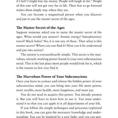 The Power of Your Subconscious Mind